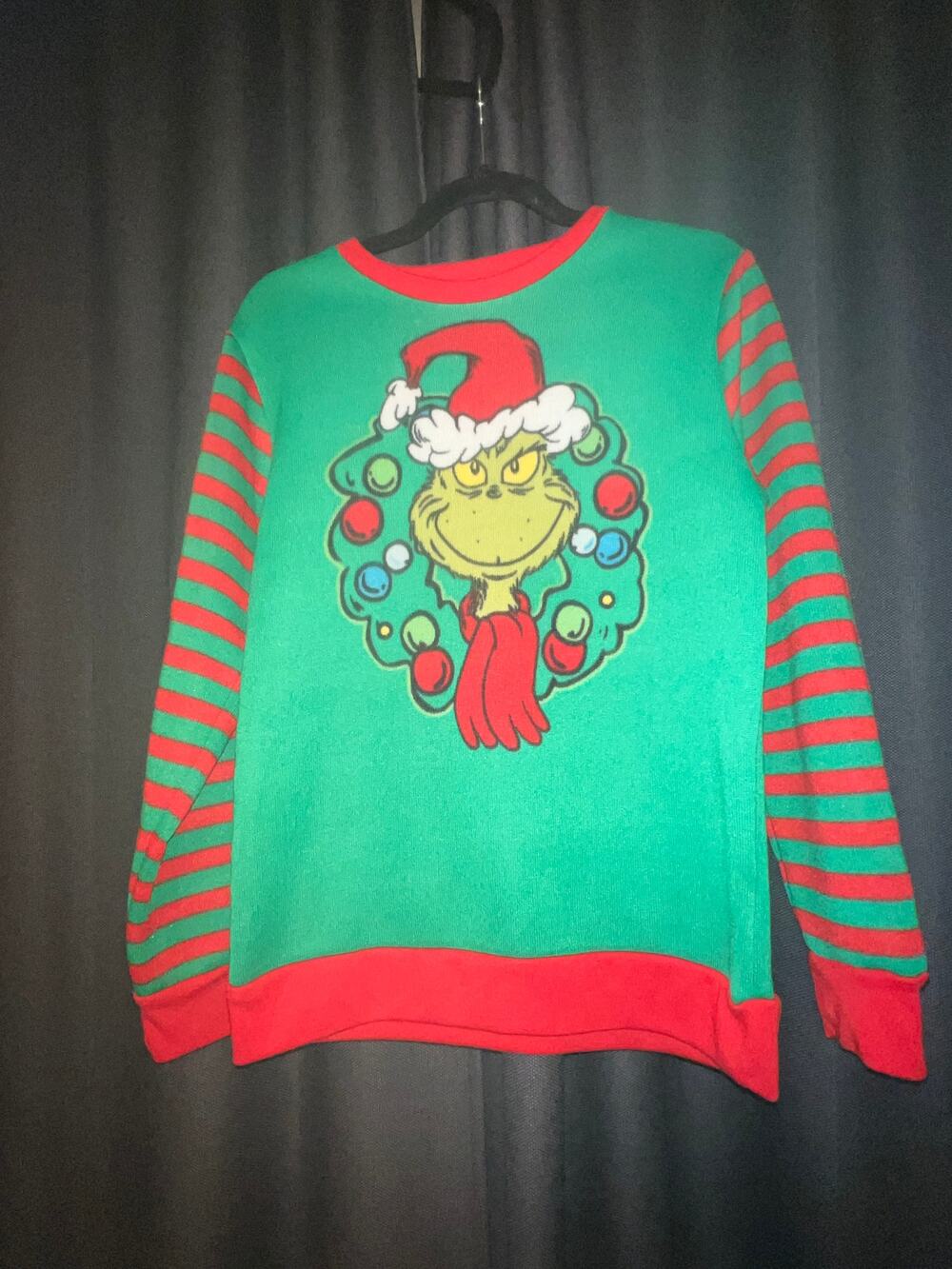 Ugly Christmas Sweater Xmas Size Large Grinch
